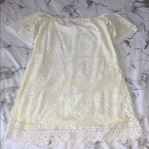 Cream lace dress